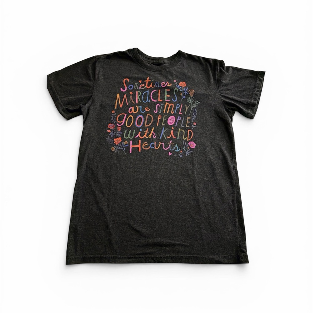 NATURAL LIFE Women’s Black with Gray Specks Tee